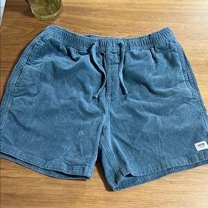 Blue Corduroy Shorts
